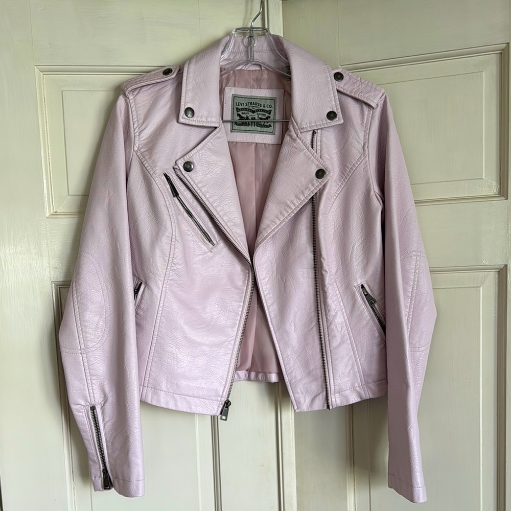 Levi's Light Pink Leather Jacket